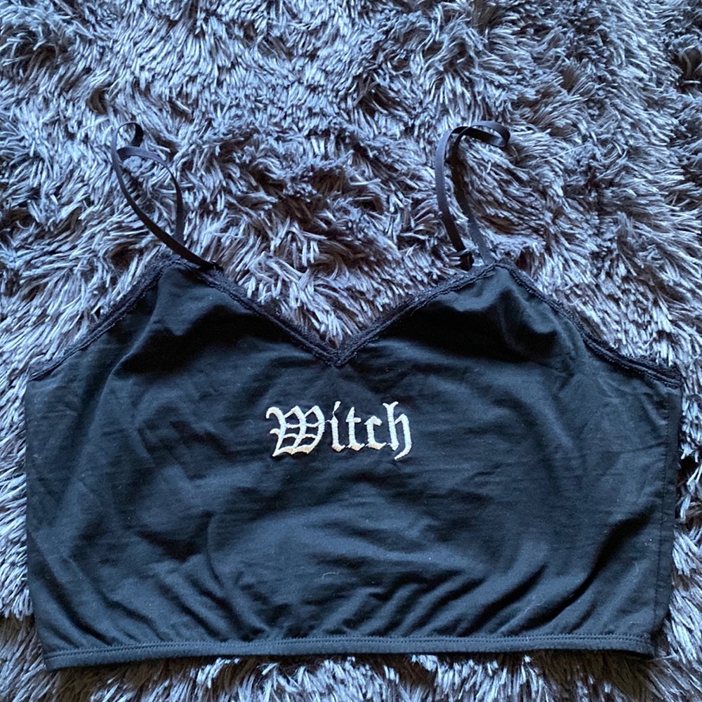 Cute little crop to that reads WITCH